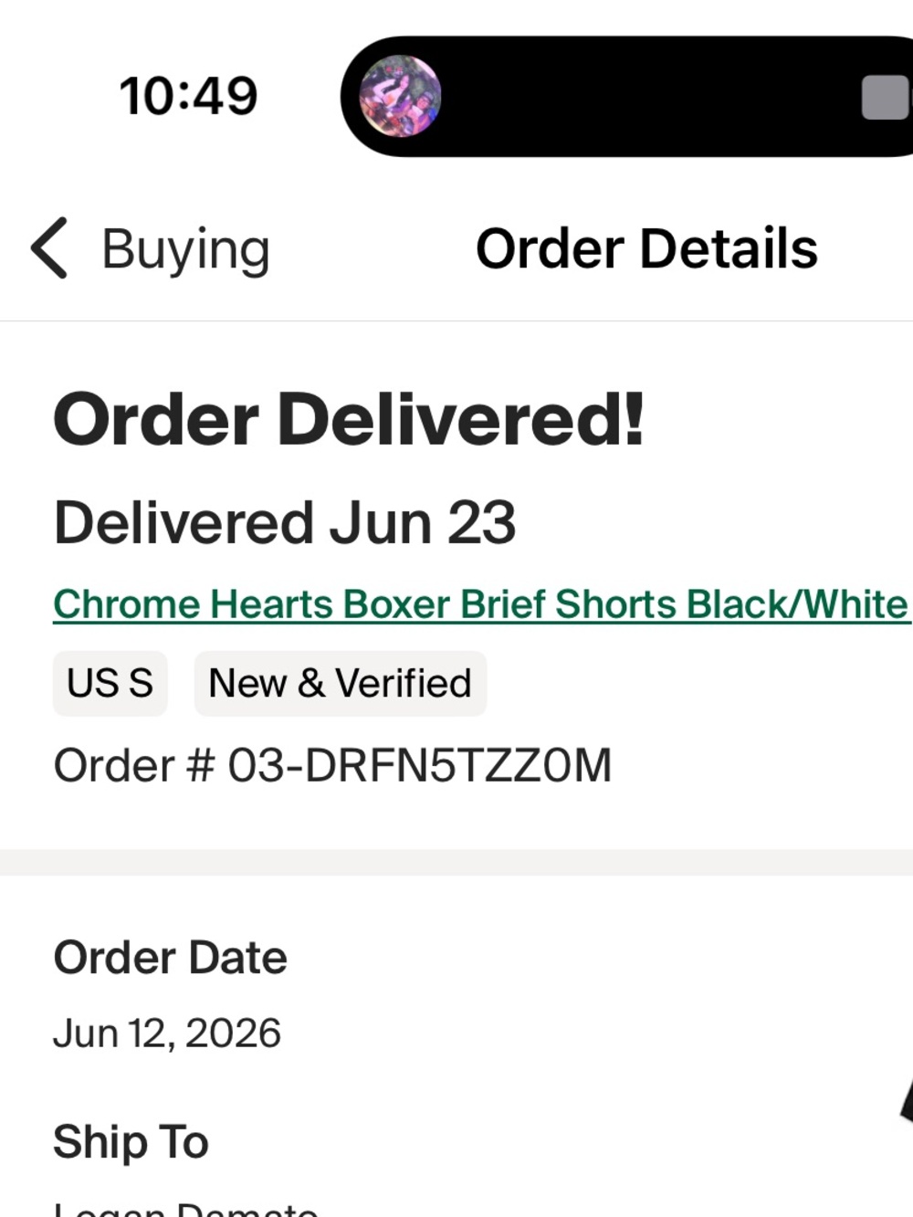 Chrome Hearts Black Boxer Trunks with White Logo Waistband - Picture 5 of 5
